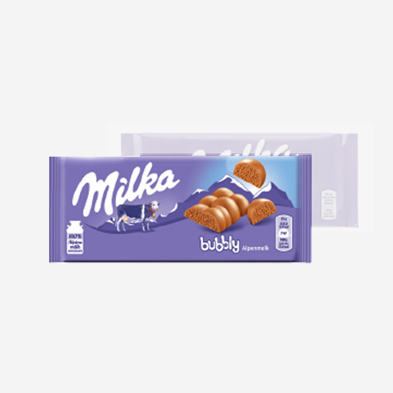 밀카 버블리 초콜릿 100g
